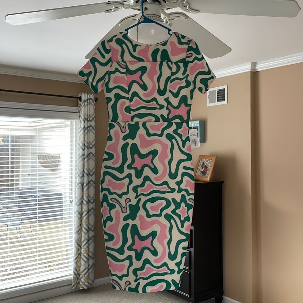 Alexia Admor Scuba Midi Sheath Dress